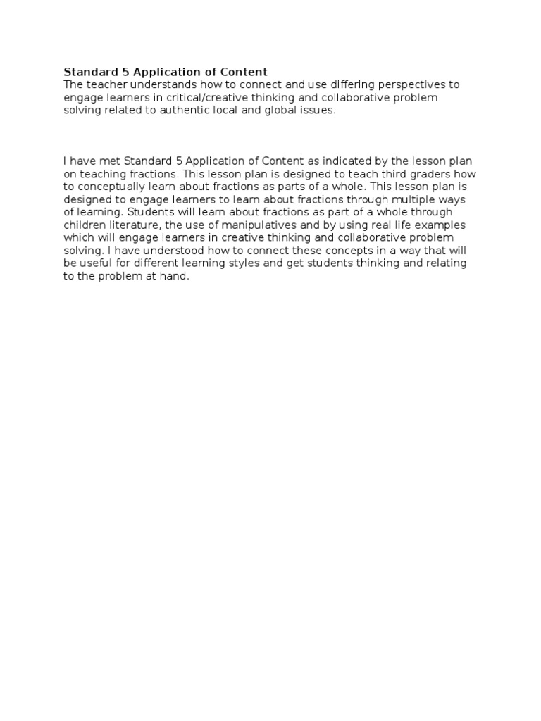 Standard 5 | PDF | Career & Growth