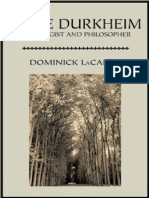 Dominick LaCapra Emile Durkheim Sociologist and Philosopher Critical Studies in the Humanities    2001.pdf