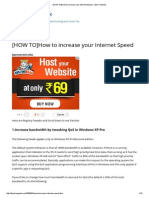 [HOW to]How to Increase Your Internet Speed _ TipsFromGeek