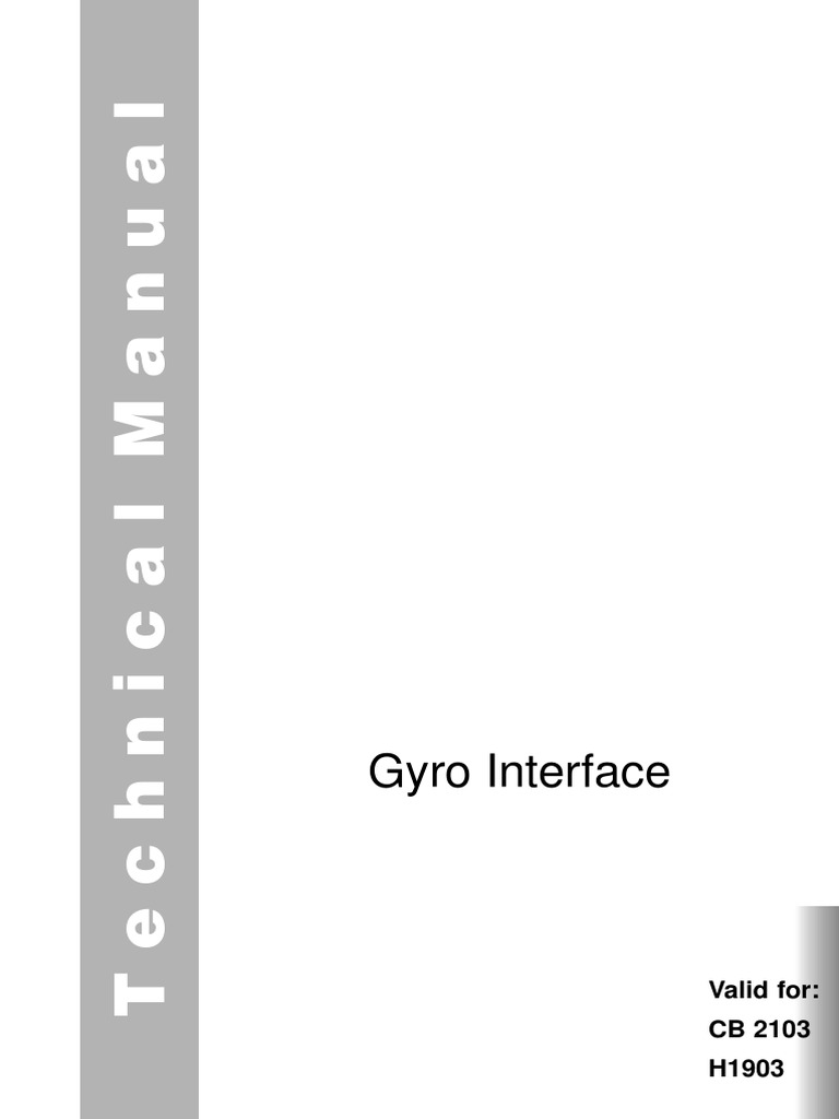 Gyro Interface | PDF | Gyroscope | Power Supply