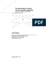 Weight optimization of steel trusses by a genetic algorithm