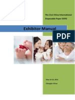 Exhibitor Manual: The 21st China International Disposable Paper EXPO
