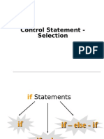 Control Statement Selection