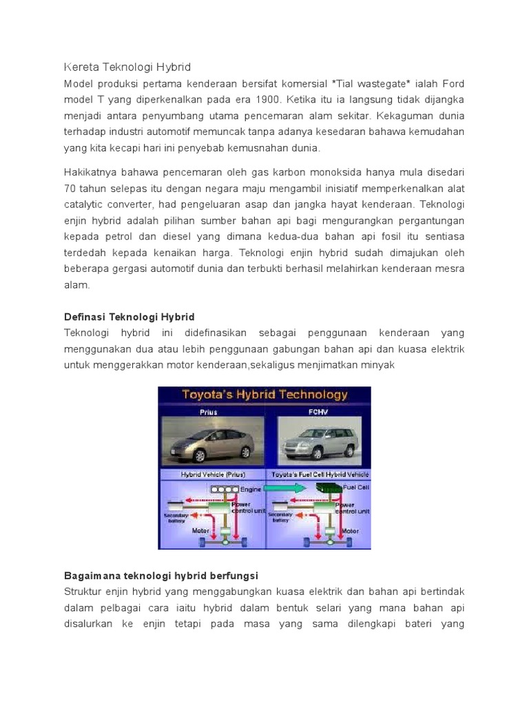 Kereta Teknologi Hybrid  PDF
