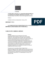 La Composición Del Poder Publico en La Constitución de La República Bolivariana de Venezuela