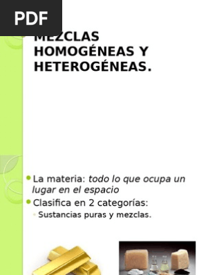 Mezclas Homogeneas Y Heterogeneas Mezcla Solubilidad