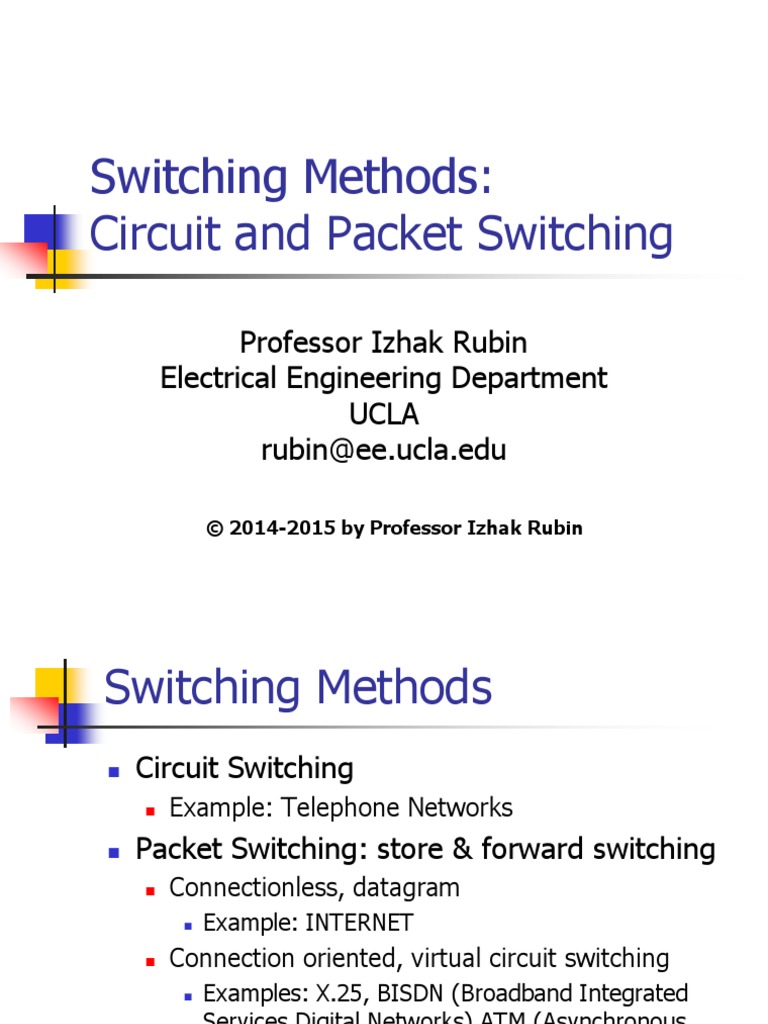 Section 4 Switching Methods | PDF | Technology & Engineering