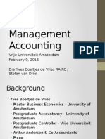 Management Accounting Fundamentals at Vrije Universiteit Amsterdam