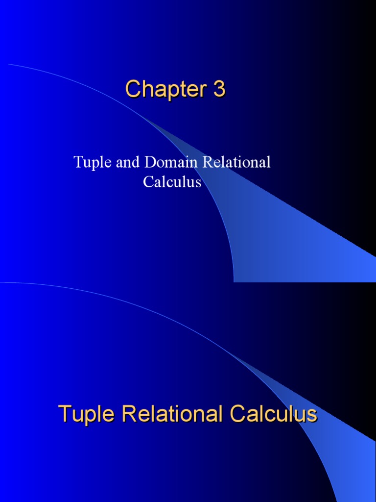 Tuple and Domain Relational Calculus | PDF