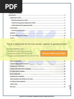 RBS Credit Policy