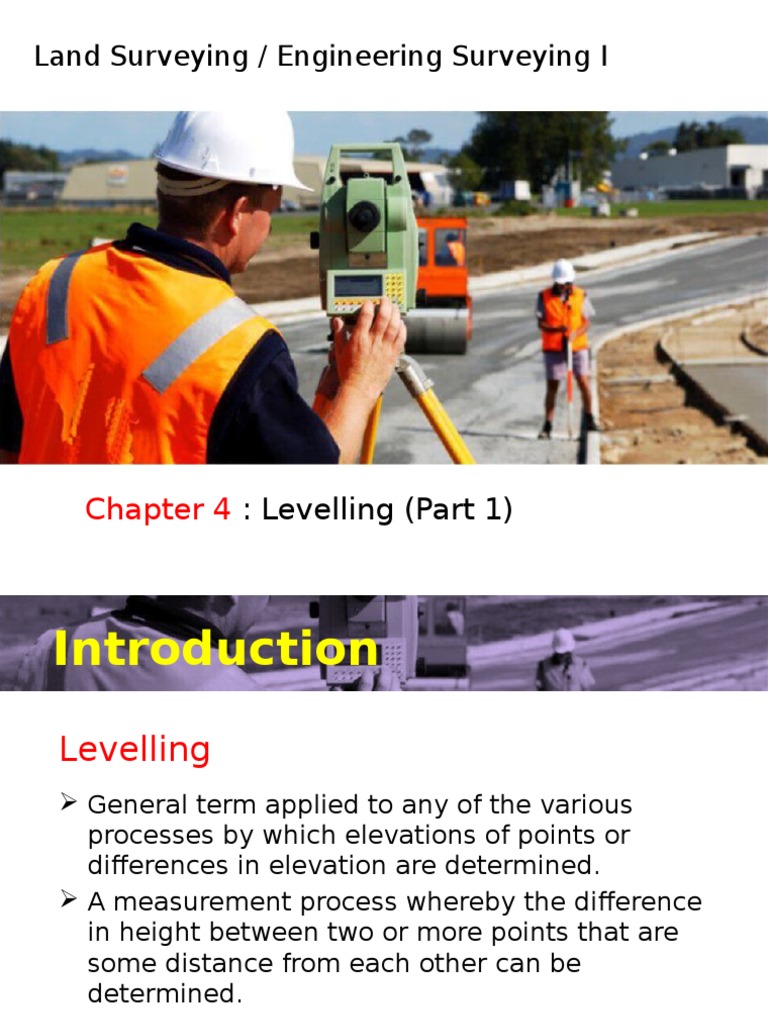 Overview of Levelling in Surveying | PDF | Surveying | Sea Level