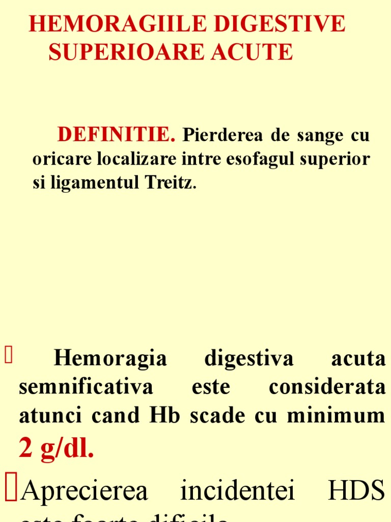 Hemoragia Digestiva Superioara