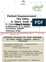 Patient Empowerment - The e Way, A Story From Rural Tamilnadu