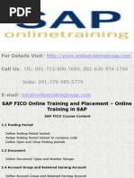  SAP FICO Online Training and Placement - Online Training in SAP