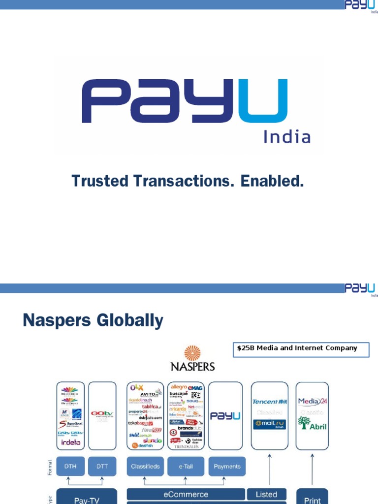 PayU - Sales Deck | PDF | Payments | Point Of Sale