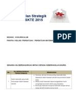 Tapak Pelan Strategik Koko Persatuan Matematik