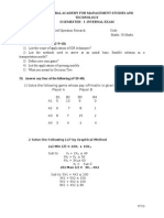 SNT Global Academy For Management Studies and Technology Ii Semester - I - Internal Exam