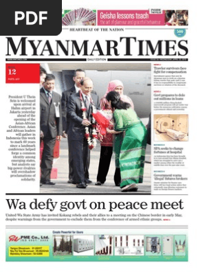 15 Mtedailyissue 26 Pdf Myanmar Armed Conflict