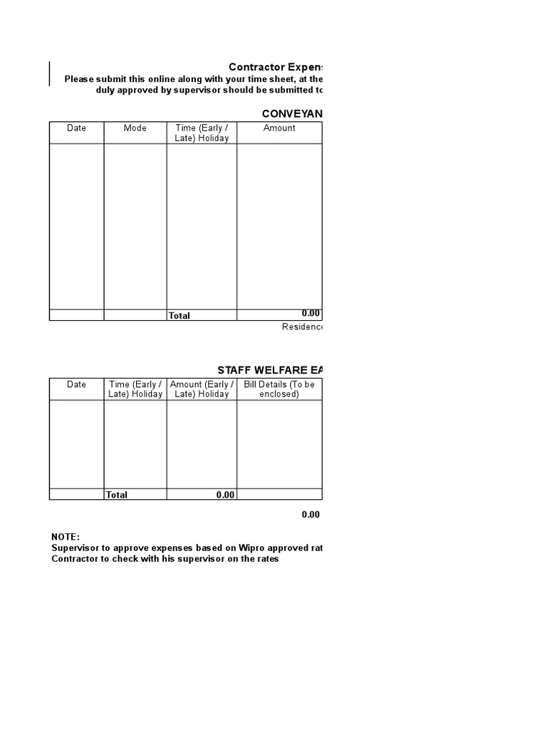Contractor Reimbursement Guide | PDF | Finance & Money Management | Law