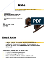 Axle Types & Construction (FWD vs RWD