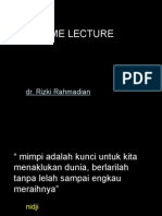 Welcome Lecture: Dr. Rizki Rahmadian