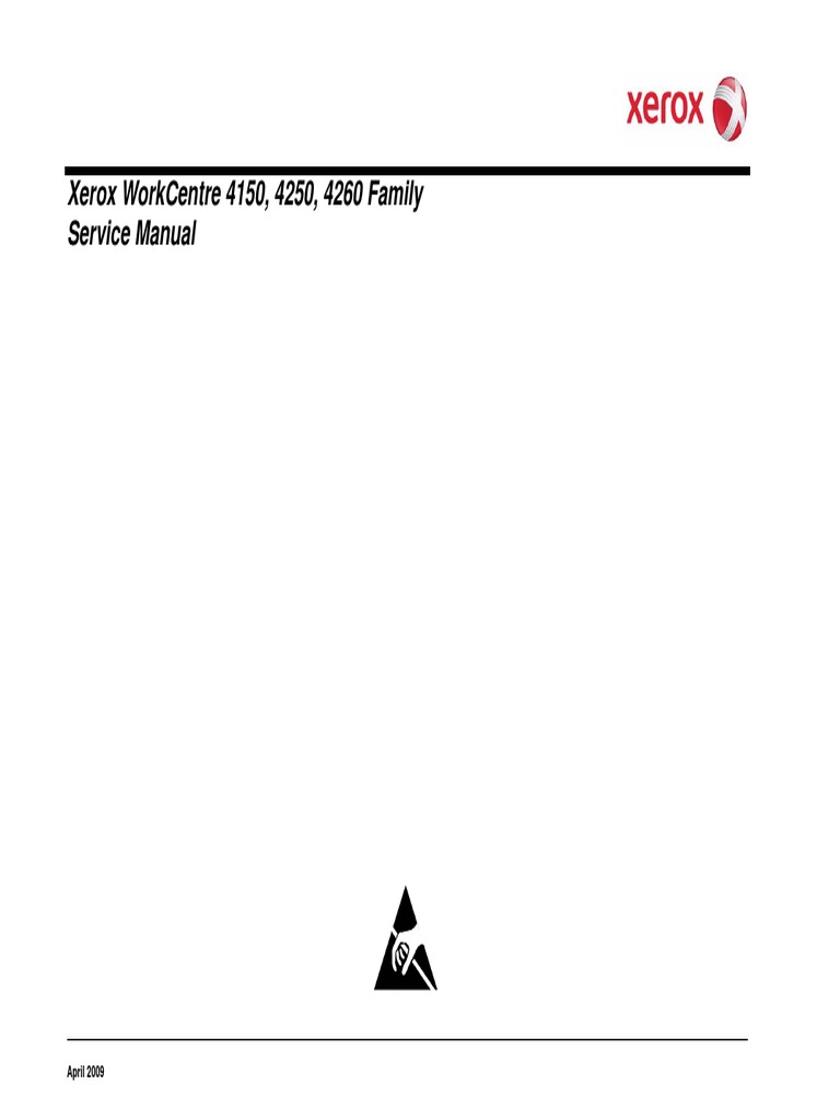 Xerox Workcentre 4150, 4250, 4260 Service Manual | Electrostatic