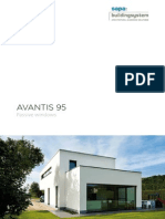 Avantis 95 aluminium passive window