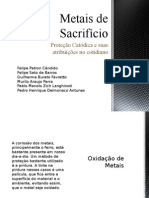 Proteção de Metais com Ânodos de Sacrifício