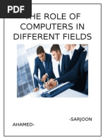 The Role of Computers in Different Fields