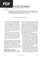 Dentity and Access Management:: Technological Implementation of Policy