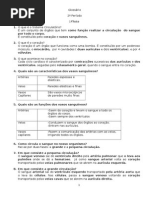 6º Ano Sistema Circulatório