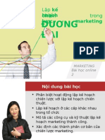 Lập Kế Hoạch Chiến Lược Marketing Đương Đại