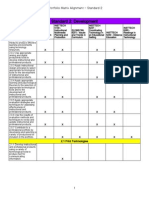 eportfolio matrix alignment - standard 2 - sheet1