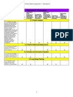 eportfolio matrix alignment - standard 5 - sheet1