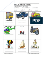 Transportation Names Worksheet 1 PDF