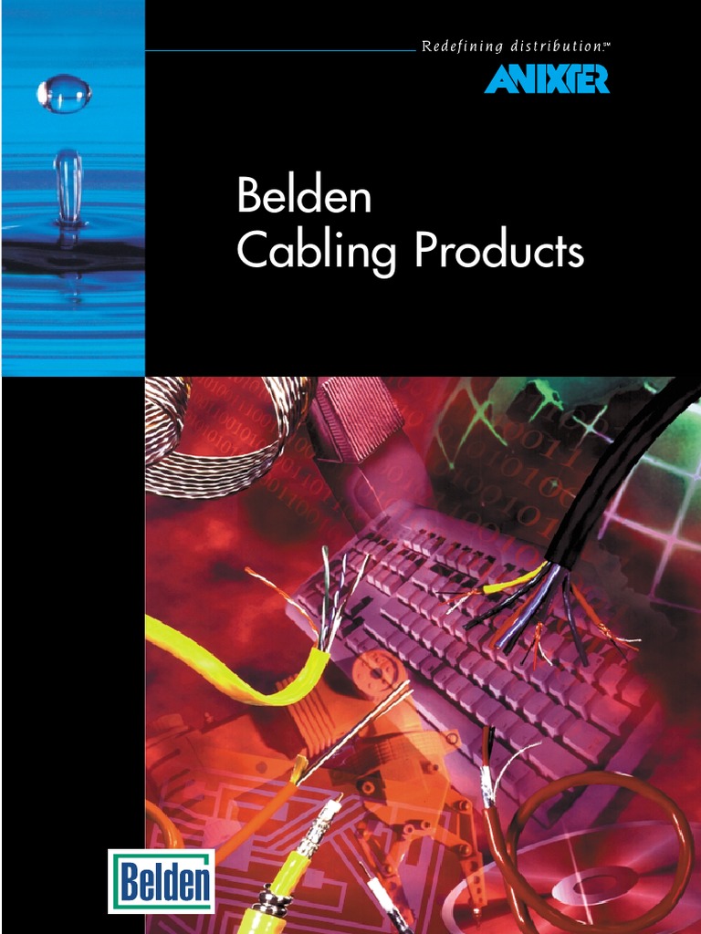 Belden CAT6 Data Sheet Coaxial Cable Cable