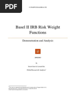 Basel II Risk Weight Functions