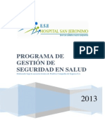 3. Programa de Gestion de Seguridad en Salud 2013