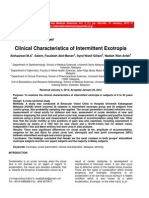 Clinical Characteristics of Intermittent Exotropia