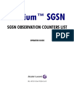 SGSN Observation Counters List - ALU