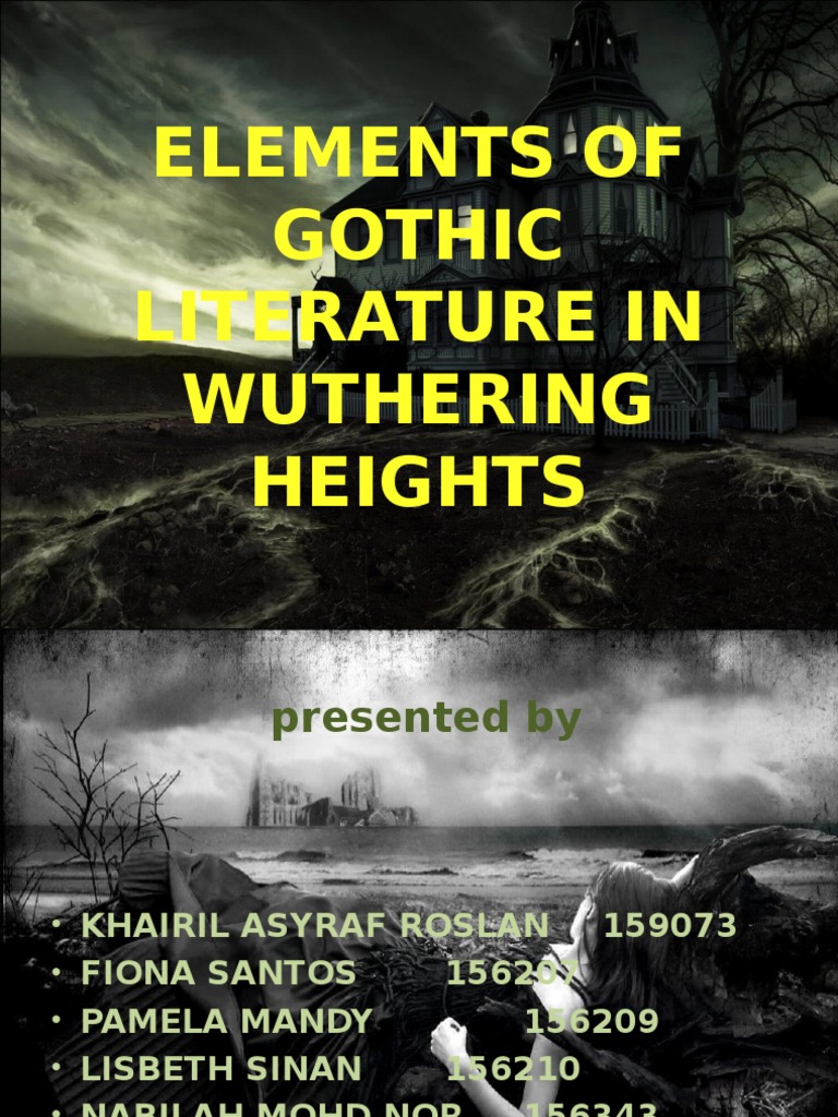 Elements of Gothic Literature in Wuthering Heights PDF Heathcliff