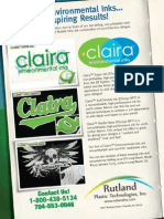 Claira Environmental Inks Ad