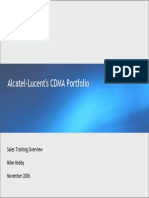 Alcatel-Lucent's CDMA Portfolio: Sales Training Overview Mike Hobby November 2006