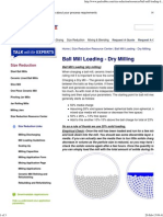 Ball Mill Loading - Dry Milling