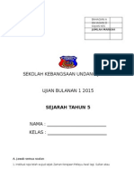 UB 1 2015 - Sejarah Thn 5