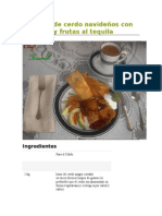 Tamal de Cerdo Con Especias y Frutas Al Tequila