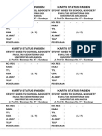 Kartu Status Pasien Baksos Amelocare