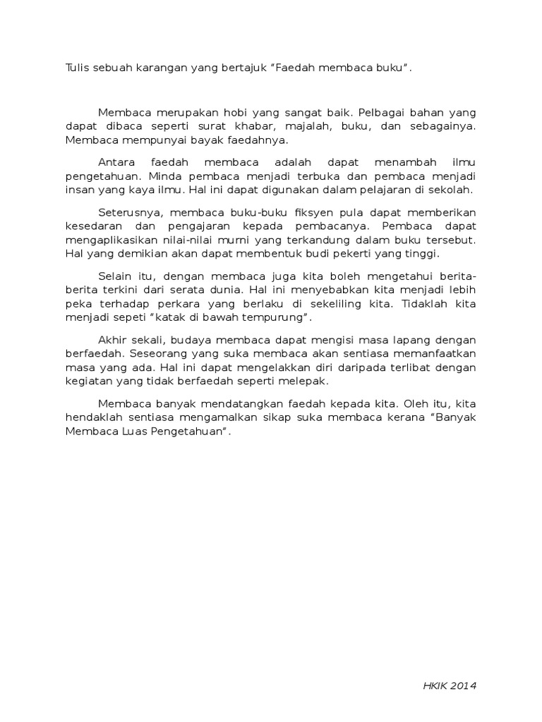 Faedah Membaca Pdf