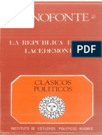 Jenofonte - La Republica de Los Lacedemonios Ed. Bilingue