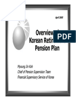 Overview of Korean Retirement Pension Plan